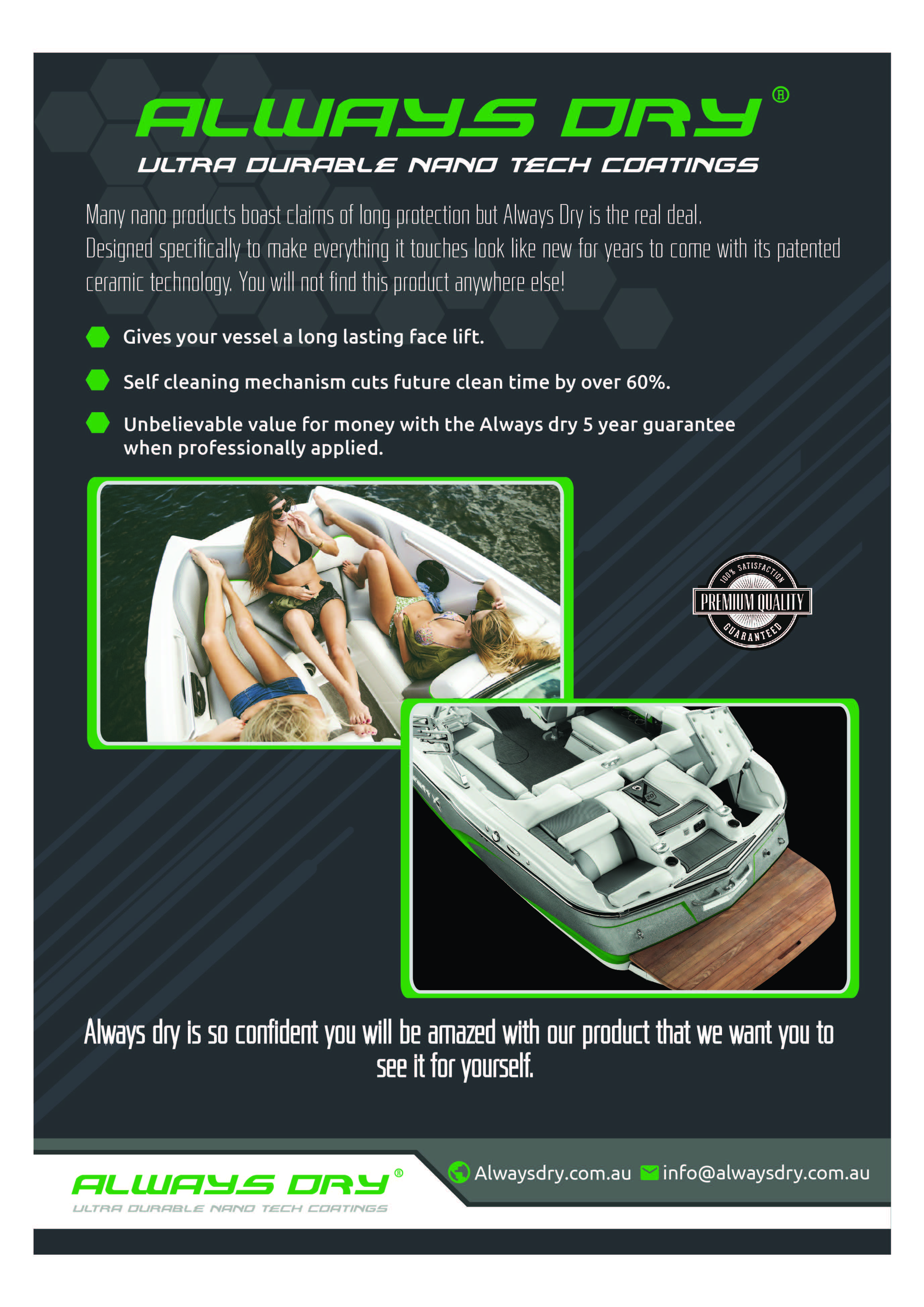 Always Dry Marine Craft Ceramic Coatings flyer