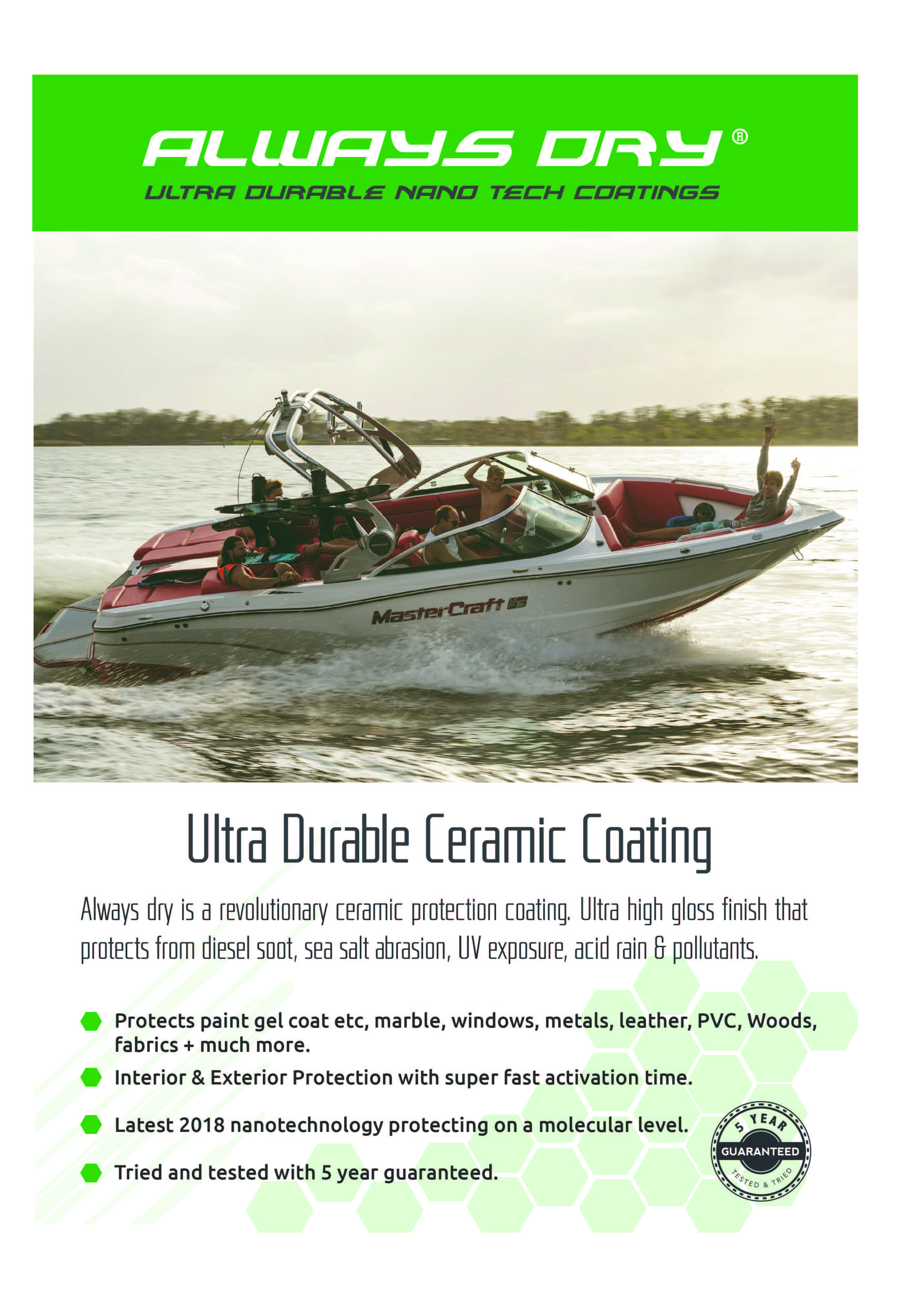 Always Dry Marine Craft Ceramic Coatings flyer
